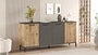 Hanah Home Rl4-Aa Consola Pino Atlántico y Antracita, 160x71.8x40 cm